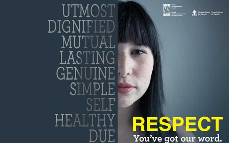 Poster for respect in the workplace